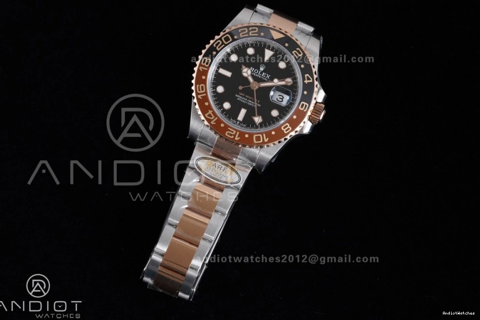 Bracelet on ARF FastDry 1:1 GMT RG SS Edition V SH3285 II Master 904L Best New SS CHNR 855 126711 0803